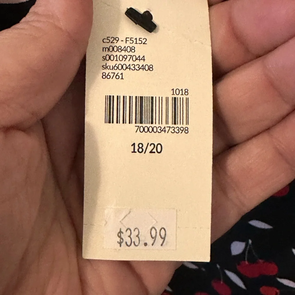 NWT Lane Bryant cherry print top cherries 18/20 - Picture 5 of 5
